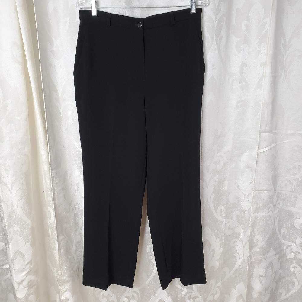 LOUBEN Black Cropped Ankle Dress Slacks